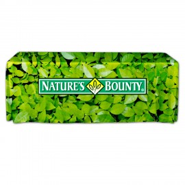 8' Full 30"H Fully Printed Pleated Throw Cover with Logo
