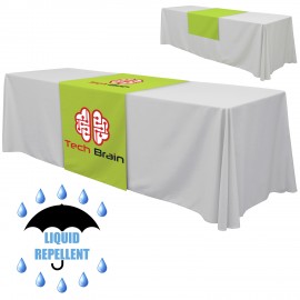 30" x 72" Liquid Repellent Table Runner Dye Sublimation - Made in the USA with Logo