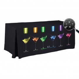 Custom 6' Liquid Repellent Fitted Table Cover - Front Panel Print  Custom 6