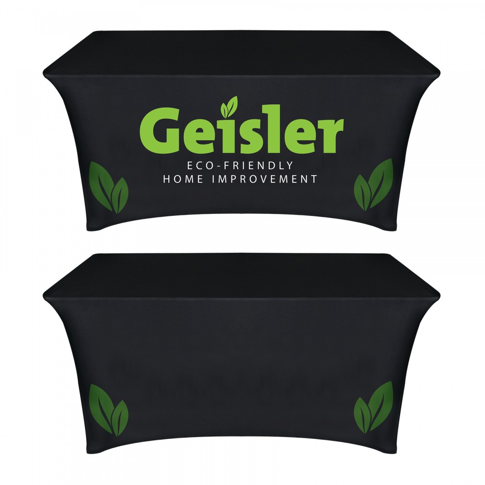 6' Digitally Printed Stretch Table Covers with Logo 6' Digitally Printed Stretch Table Covers with Logo