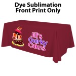 8' x 30" Top x 29" H 4-Sided Table Throw (Full Color Print) Dye Sublimation Custom Imprinted