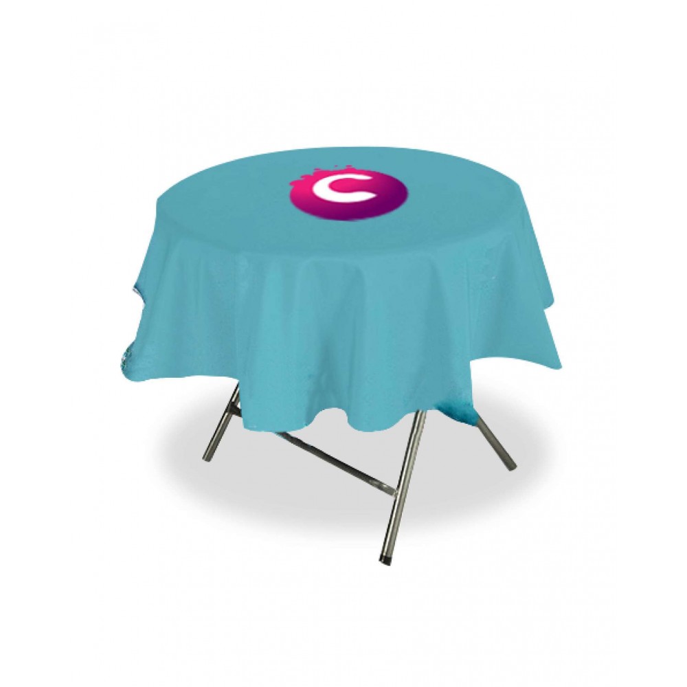 Table Cover Non-Fitted Round (60" Dia) with Logo