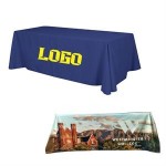 Digital 8 Ft Flat 4 sided Tablecloth with Logo