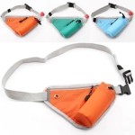 Custom Embroidered Triangle Multifunctional Waist Bag Fanny Pack w/Water Bottle Holder