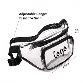 Pvc Double Pocket Fanny Pack with Logo  Pvc Double Pocket Fanny Pack with Logo