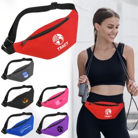 Logo Branded 2-Zipper Fanny Pack