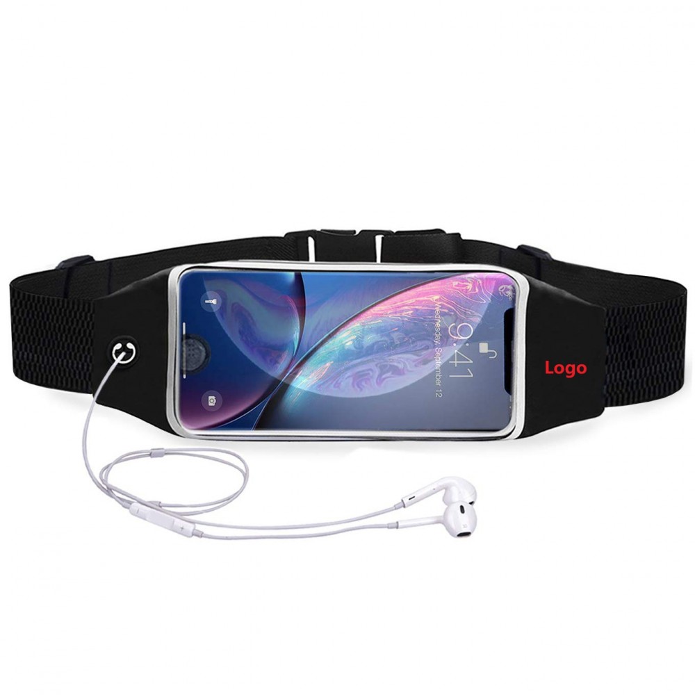 Customized Running Belt, Water Resistant Fanny Pack Sports Fitness Waist Pouch Full TOUCHSCREEN FUNCTIONALITY