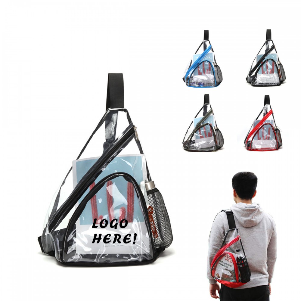 Personalized PVC Waterproof Clear Messenger Bag Personalized PVC Waterproof Clear Messenger Bag