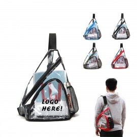 Personalized PVC Waterproof Clear Messenger Bag