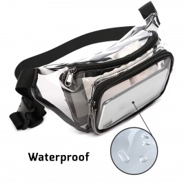 Logo Branded Clear Fanny Pack Waterproof Cute Waist Bag