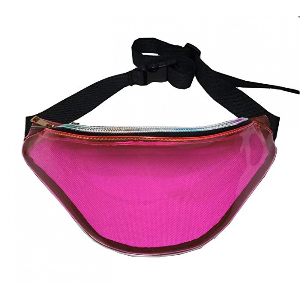 Pink clear top bum bag