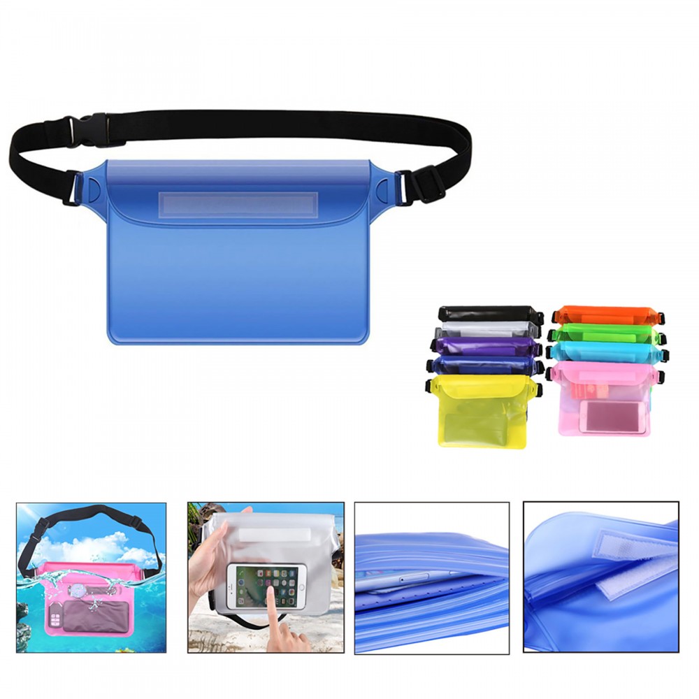 Custom Embroidered PVC Waterproof Waist Bag Custom Embroidered PVC Waterproof Waist Bag