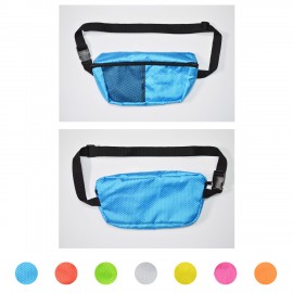 Screen Print Single Front Pocket Waist Bag 2 with Logo  Screen Print Single Front Pocket Waist Bag 2 with Logo