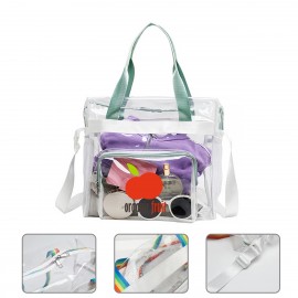 Clear Handbag with Logo  Clear Handbag with Logo