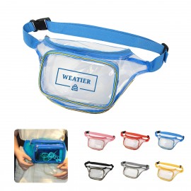 Neon Colors Clear Fanny Pack with Logo