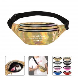 Logo Branded Holographic Waterproof Fanny Pack