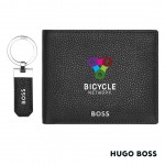 Custom Hugo Boss Classic Grained Key ring & Wallet Set