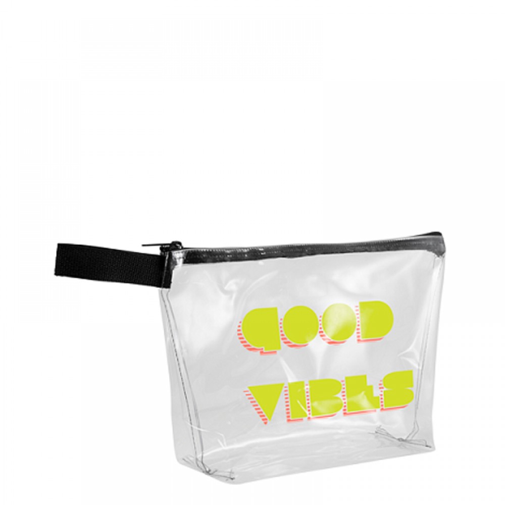 Personalized Clear Vinyl Bag w/Hand Strap