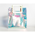 Custom Imprinted Rainbow plastic tote bag