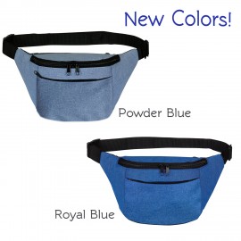 Urban 3-Zippered Fanny Pack with Logo  Urban 3-Zippered Fanny Pack with Logo