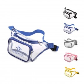Logo Branded Clear Waterproof PVC Fanny Pack  Logo Branded Clear Waterproof PVC Fanny Pack