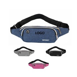 2-Zipper Sports Fanny Pack with Logo  2-Zipper Sports Fanny Pack with Logo