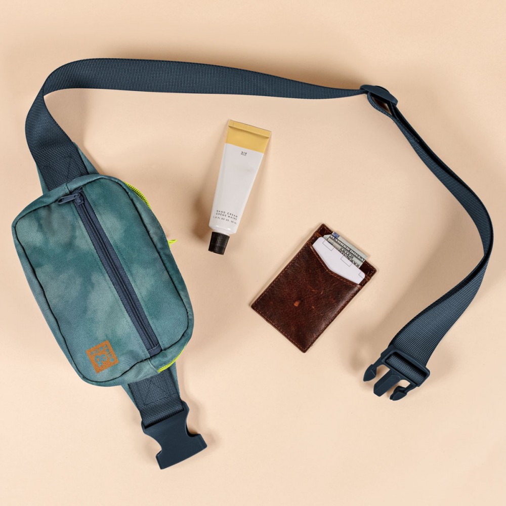 Small Hip Bag (1000D RPET)- 4CP with Logo