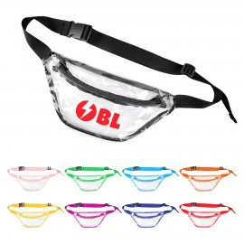 PVC Clear Sport Fanny Pack with Logo  PVC Clear Sport Fanny Pack with Logo