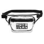 Transparent 2-Zipper Fanny Pack with Logo