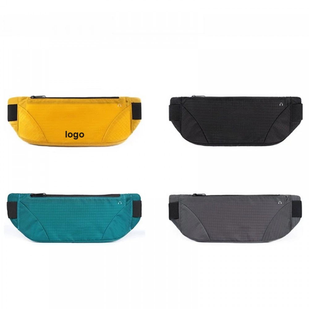 Waterproof polyester climbing waist bag with headphone hole with Logo