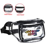 Clear Multi Pockets Fanny Pack with Logo