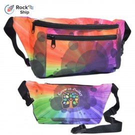 Rock'it 3-Day 3 Zipper Fanny Pack w/ Full Wrap Sublimation Waist Bag with Logo