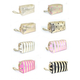 Customized Star Printed Travel Cosmetic Bag For Women  Customized Star Printed Travel Cosmetic Bag For Women