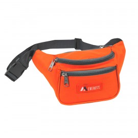 Personalized Everest Small Orange/Gray Signature Waist Pack