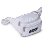 Everest Small White Signature Waist Pack with Logo