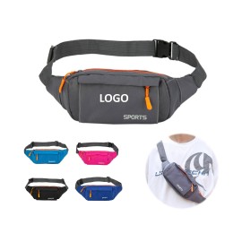 Outdoor Sports 2-Zipper Fanny Pack with Logo  Outdoor Sports 2-Zipper Fanny Pack with Logo