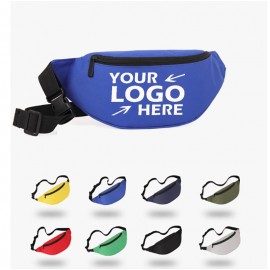 Fanny Pack with Zippered Pockets with Logo  Fanny Pack with Zippered Pockets with Logo