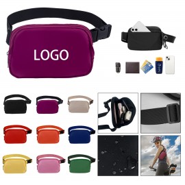 Logo Branded Waterproof Nylon Fanny Pack  Logo Branded Waterproof Nylon Fanny Pack