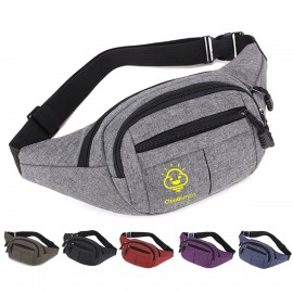 Logo Branded Canvas Travel Waist Belt Bag