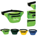 3 Zippered Fanny Pack with Logo