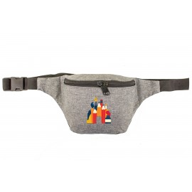 Basic Heather Gray Fanny Pack with Logo