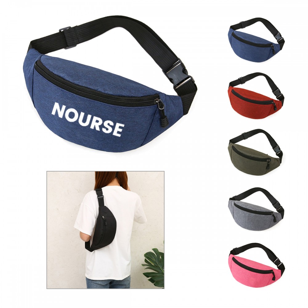 Hipster Budget Fanny Pack with Logo