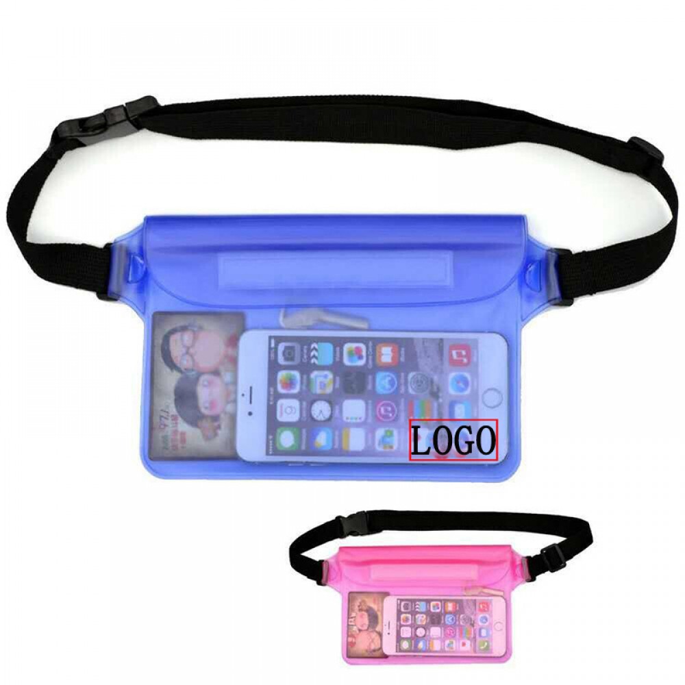 Waterproof PVC Pouch Bag with Adjustable Waist Strap with Logo Waterproof PVC Pouch Bag with Adjustable Waist Strap with Logo