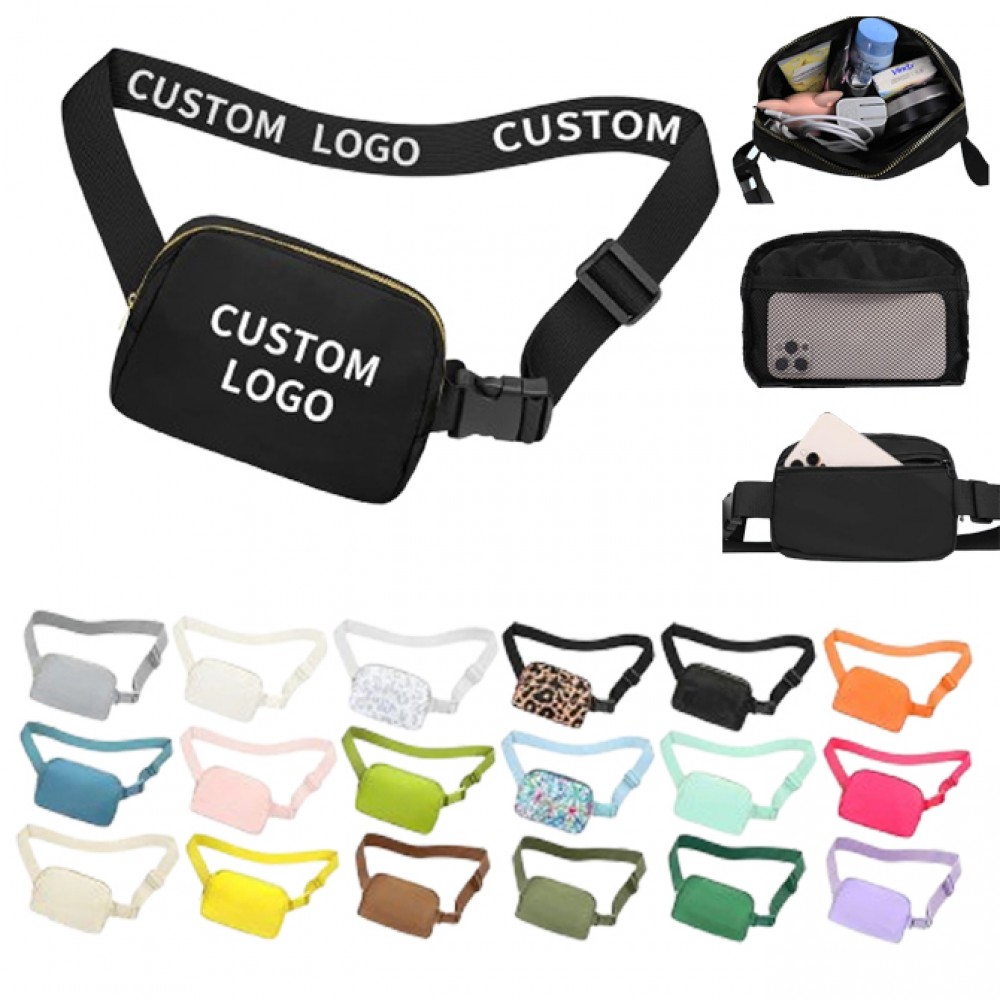 Custom Fanny Pack Crossbody Bag with Adjustable Strap Custom Fanny Pack Crossbody Bag with Adjustable Strap
