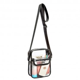 Outdoor Travel Transparent Shoulder Crossbody Bag with Logo