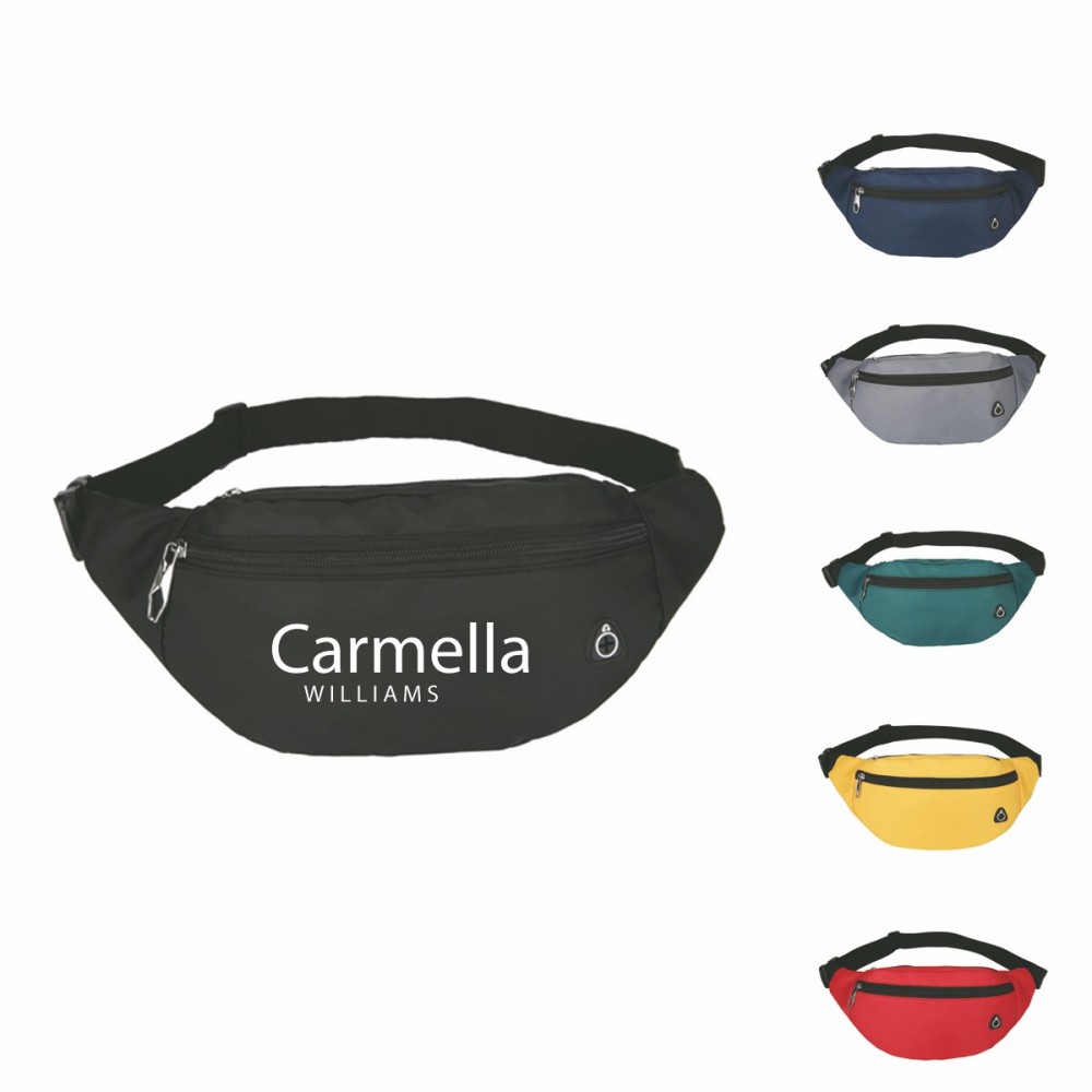 Adjustable Strap Waist Pack with Logo