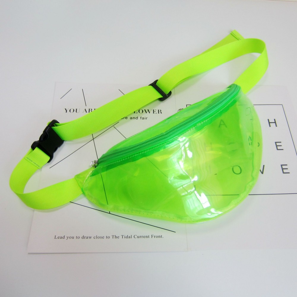 PVC Transparent Fanny Pack Waist Bag Logo Branded PVC Transparent Fanny Pack Waist Bag Logo Branded
