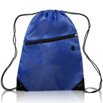 Sports Pack With Front Zipper DRAW STRING BAG Custom Imprinted