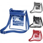 Stadium Approved Clear Messenger Bag with Logo