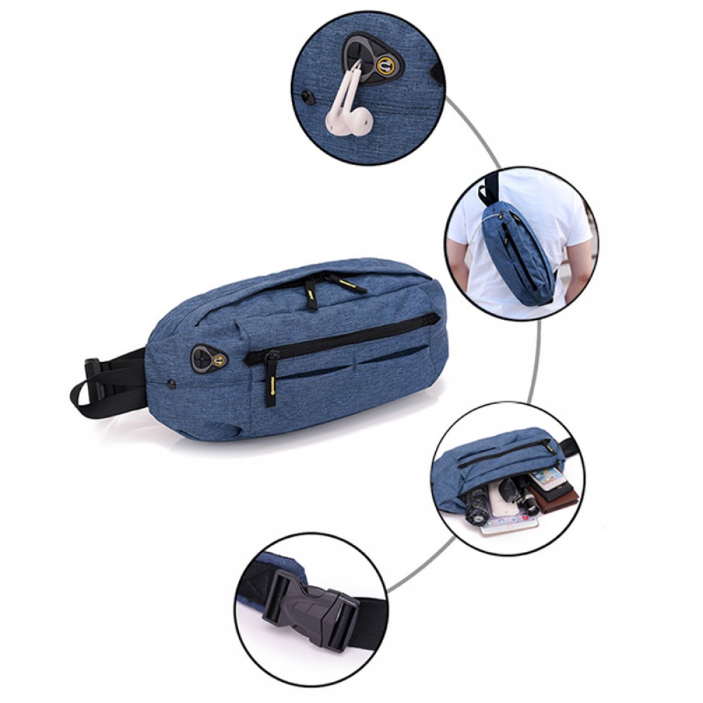 Outdoor shoulder backpack chest bag Custom Embroidered Outdoor shoulder backpack chest bag Custom Embroidered